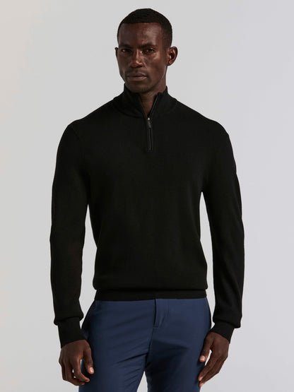 Perry Ellis Tech Knit Quarter Zip Sweater