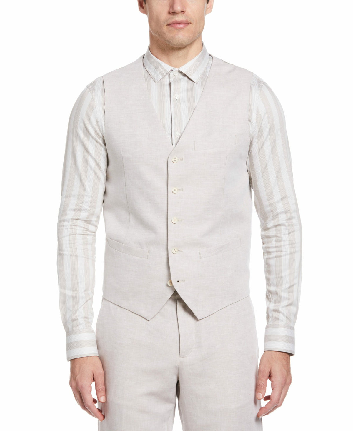 Perry Ellis Perry Ellis men's vest with button closure