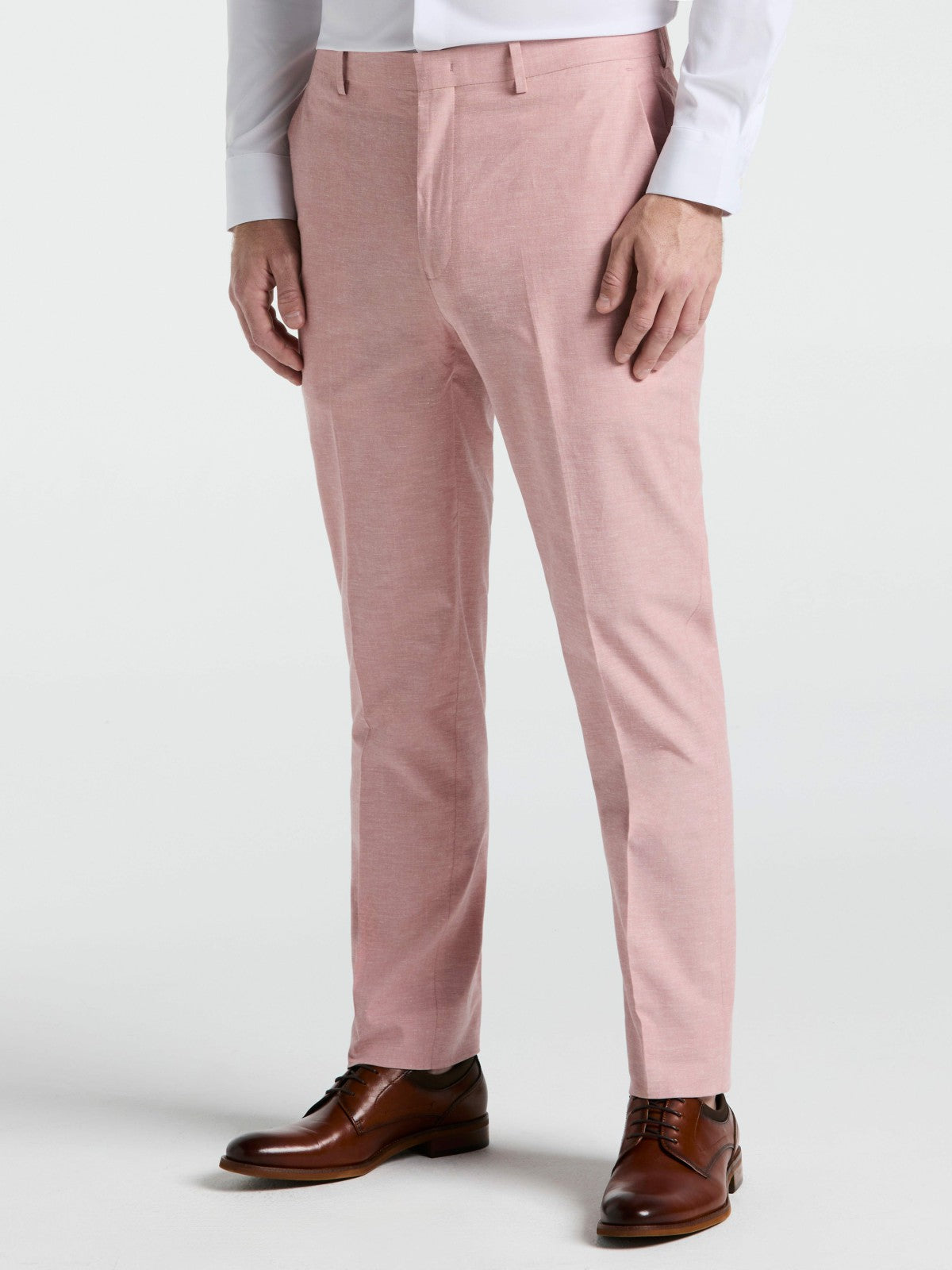 Perry Ellis Slim Fit Solid Linen Blend Pant