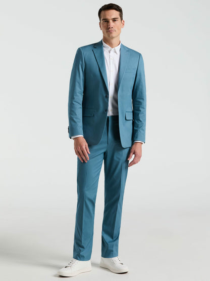 Perry Ellis Slim Fit Solid Cotton Blend Suit Pant
