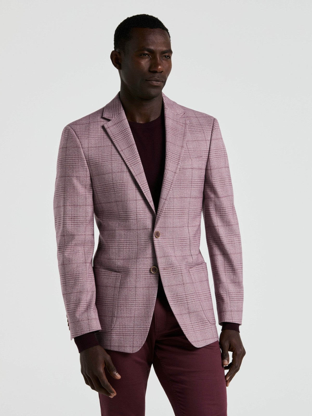Perry Ellis Plaid Print Sportcoat