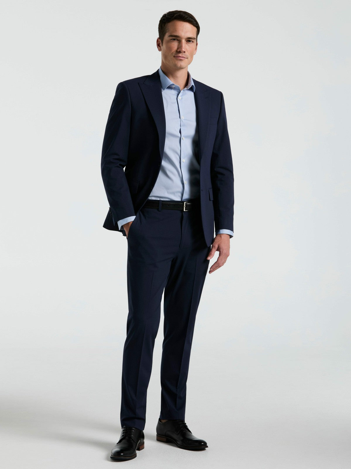 Perry Ellis Slim Fit Pinstripe Suit Jacket