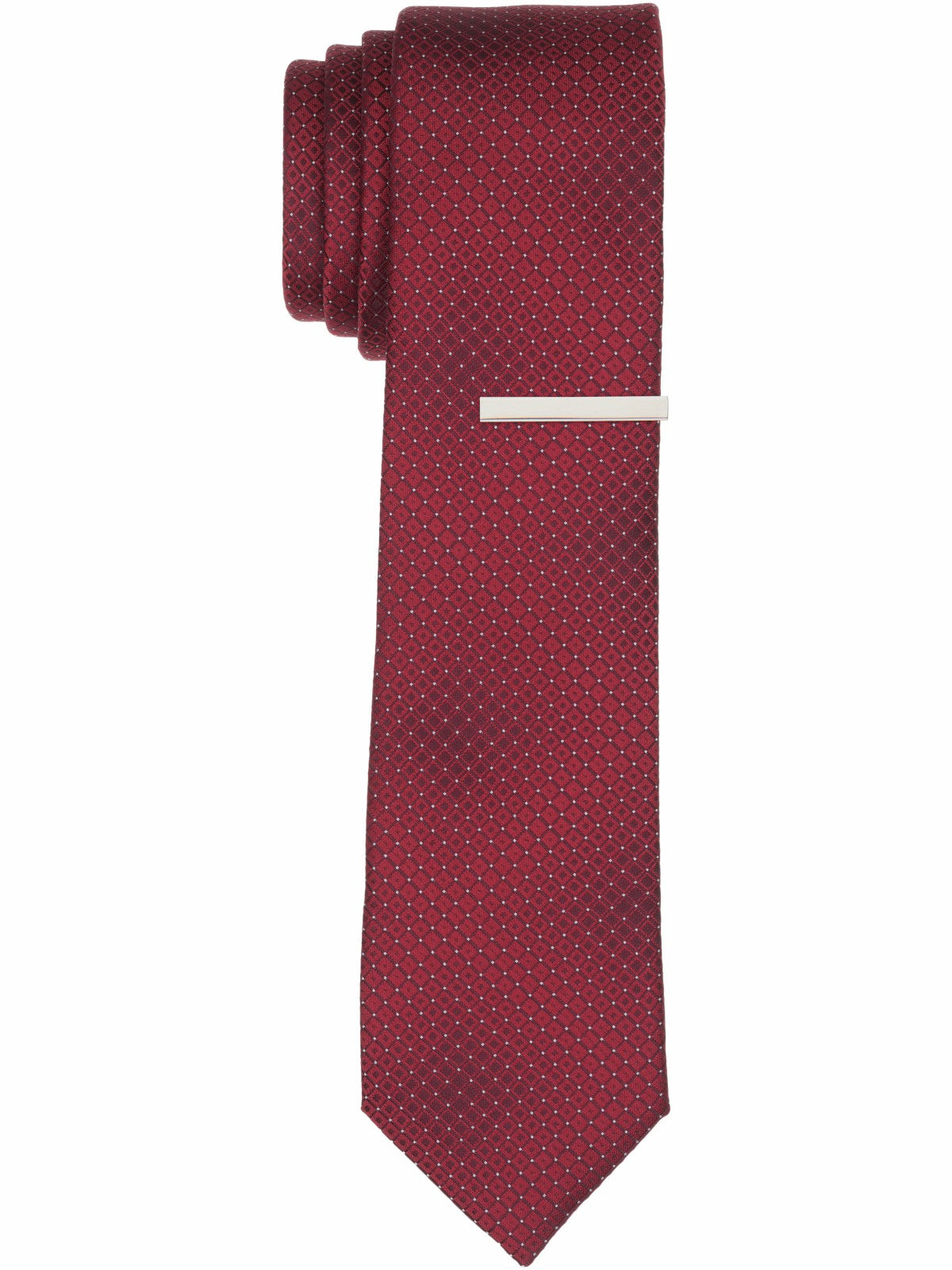 Perry Ellis Solid Plain weave Slim Necktie