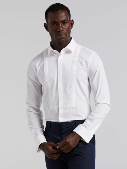 Perry Ellis Slim Fit Tuxedo Dress Shirt