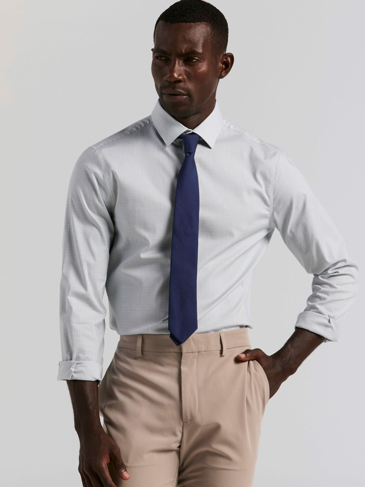 Perry Ellis Plaid Slim Fit Poplin Shirt