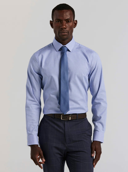 Perry Ellis Houndstooth Dobby Cotton Stretch Dress Shirt