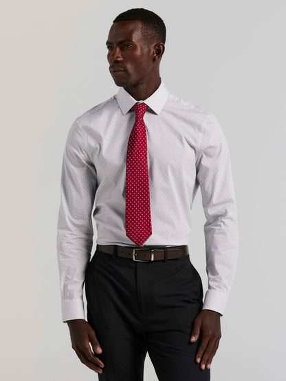 Perry Ellis Slim Fit Dot Stripe Dress Shirt