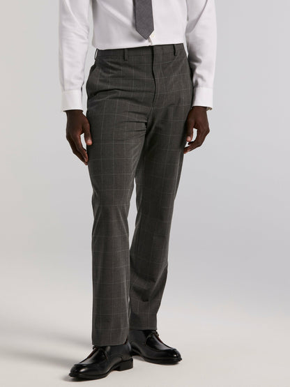 Perry Ellis Slim Fit Windowpane Suit Pant