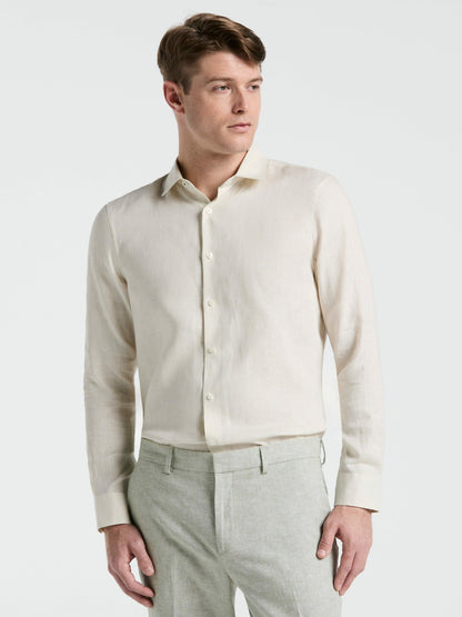 Perry Ellis Solid Linen Shirt