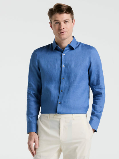 Perry Ellis Solid Linen Shirt