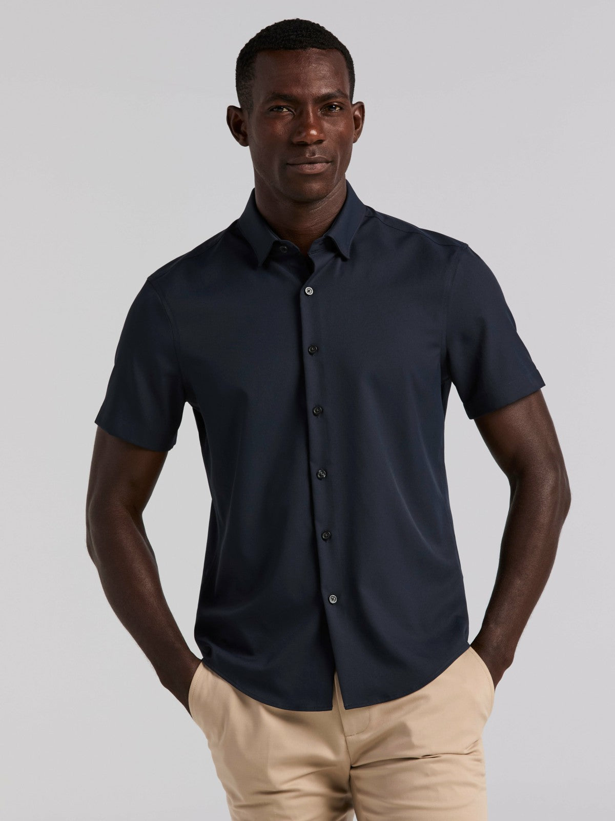 Perry Ellis Slim Fit Total Stretch Solid Shirt