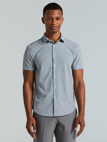 Perry Ellis Slim Fit Cube Geometric Print Shirt