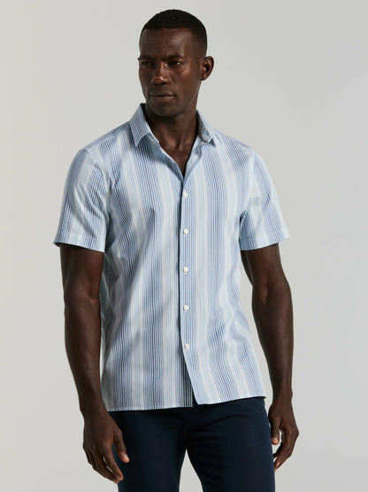 Perry Ellis Multi Tonal Vertical Stripe Shirt