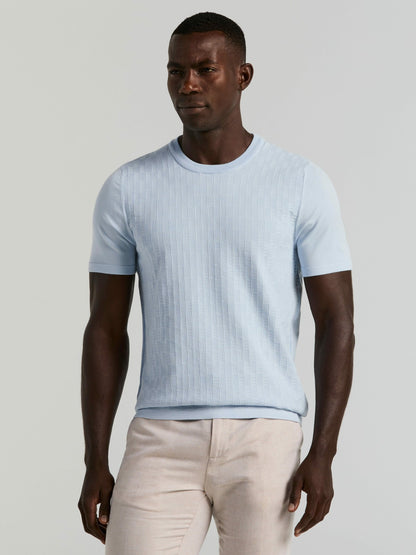 Perry Ellis Geometric Textured Sweater Tee