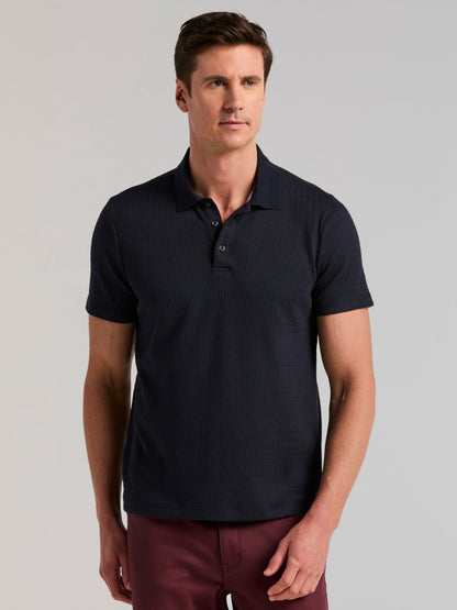 Perry Ellis Geometric Jacquard Polo Shirt