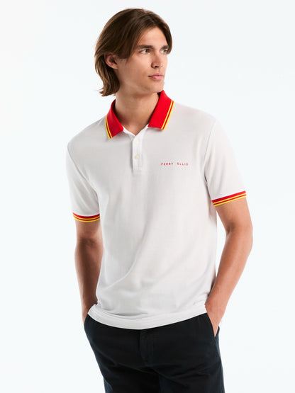 Perry Ellis Men's Spain Cotton Pique Polo Shirt