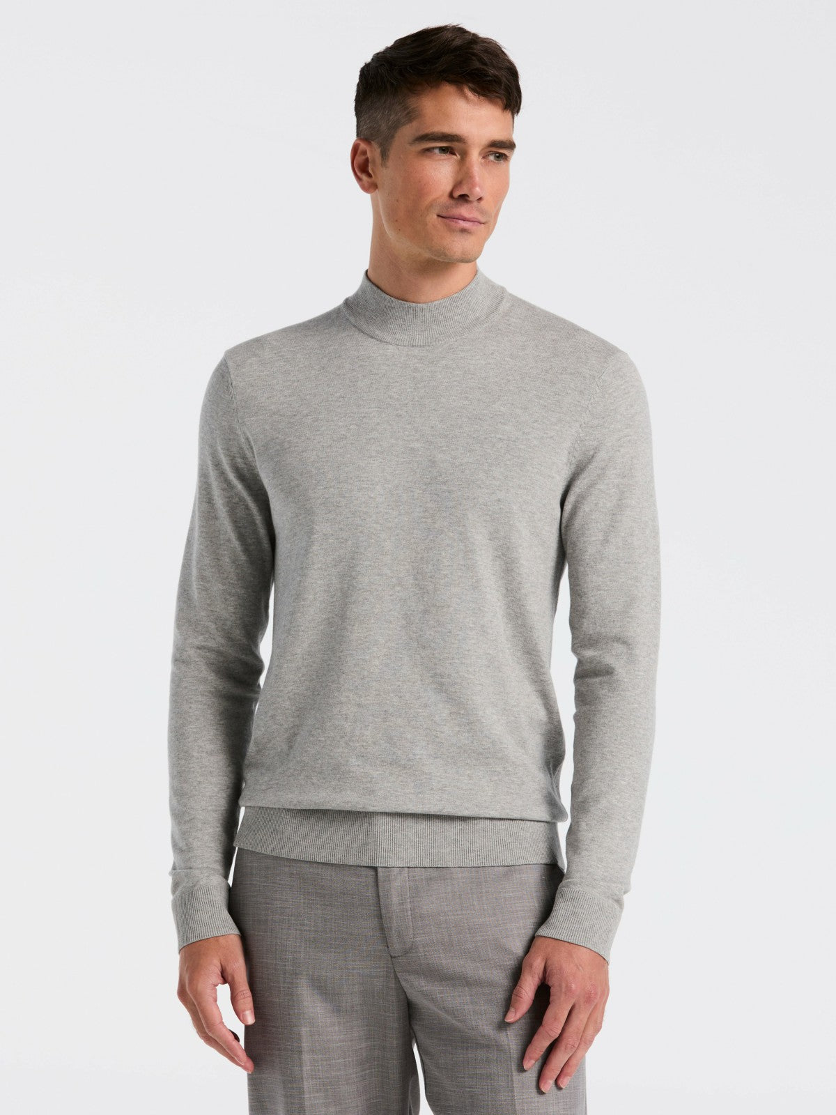 Perry Ellis Tech Knit Mock Neck Sweater