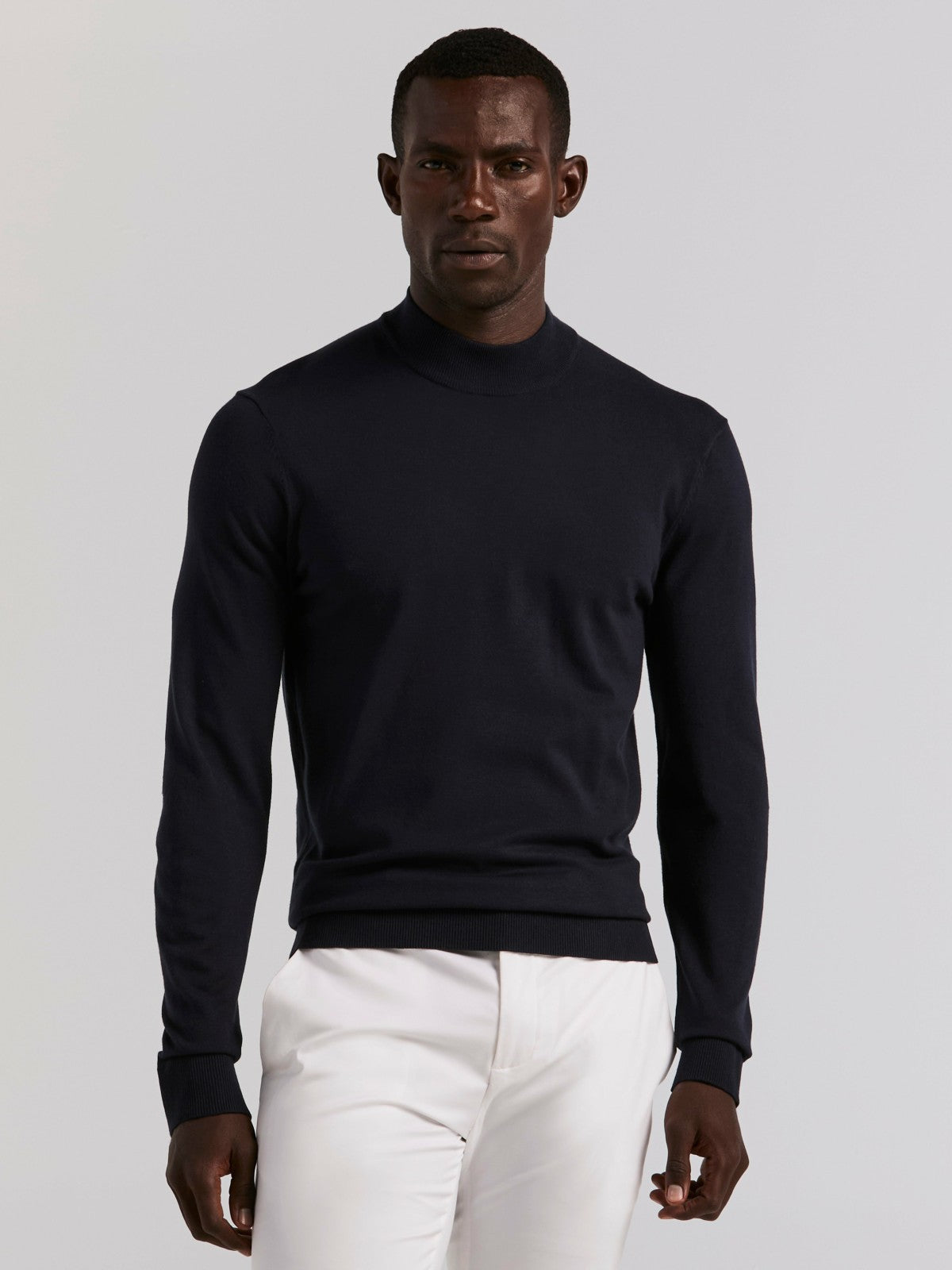 Perry Ellis Tech Knit Mock Neck Sweater