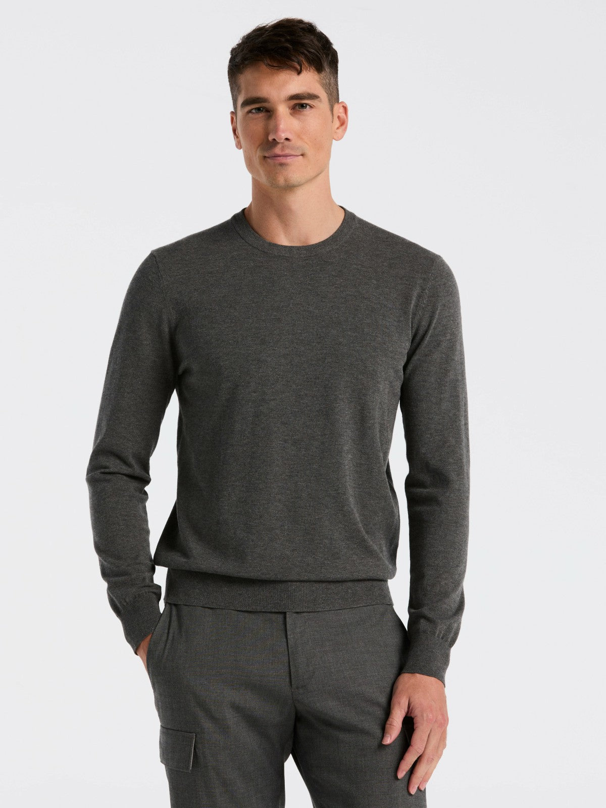 Perry Ellis Tech Knit Crew Neck Sweater